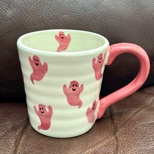 Pink Ghosts Ceramic Halloween Mug